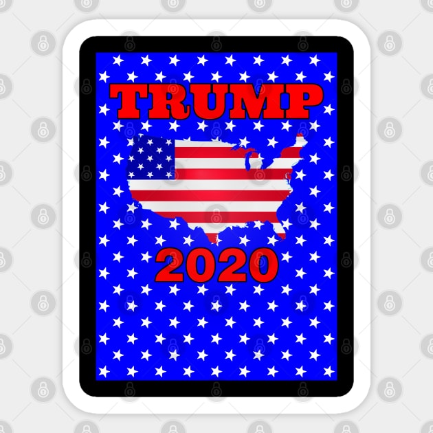 Trump 2020 Sticker by The Black Panther